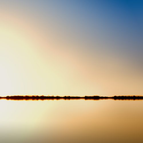 Backlit Beach Blue