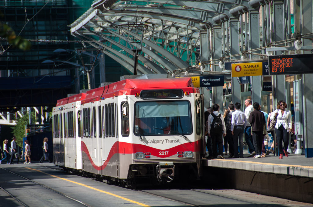 Calgary Downtown C-Train Transit Systems